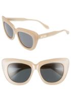 Women's Sonix Coco 55mm Cat Eye Sunglasses - Nude/ Black Solid