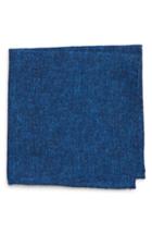 Men's Bonobos Solid Wool Pocket Square, Size - Blue