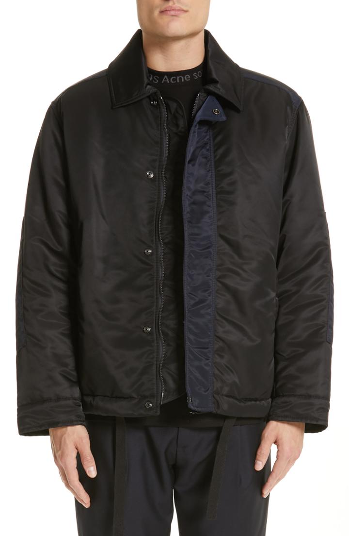 Men's Acne Studios Odilo Coach's Jacket Eu - Black