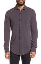 Men's Boss Ridley Print Sport Shirt, Size - Blue