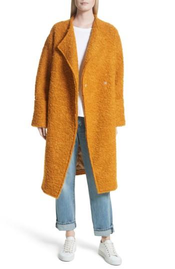 Women's Elizabeth And James Paloma Wool, Mohair & Alpaca Blend Coat - Orange