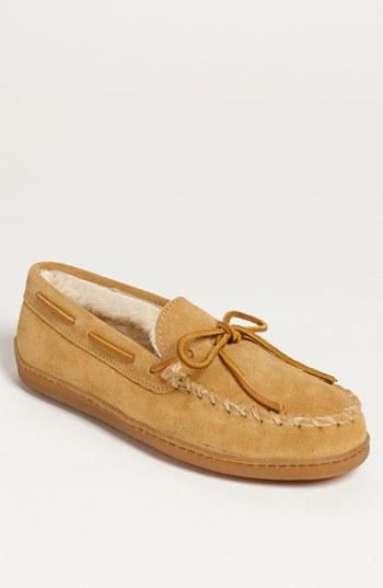 Men's Minnetonka Suede Moccasin W - Brown