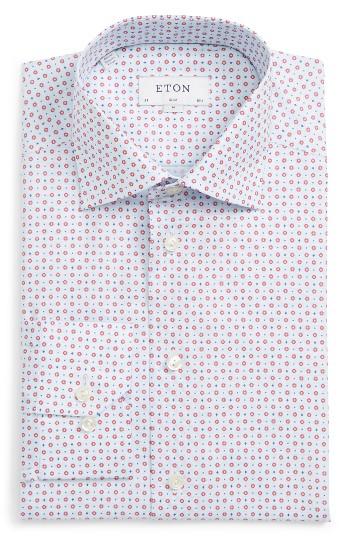 Men's Eton Slim Fit Floral Print Dress Shirt