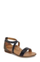 Women's Aetrex Brenda Embellished Cross Strap Sandal Eu - Blue