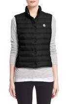 Women's Moncler 'liane' Water Resistant Short Down Vest - Black