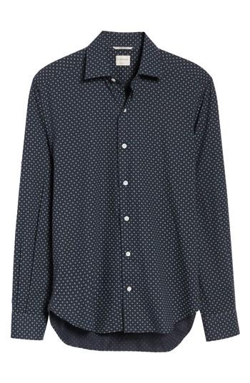 Men's Culturata Motif Print Sport Shirt - Blue