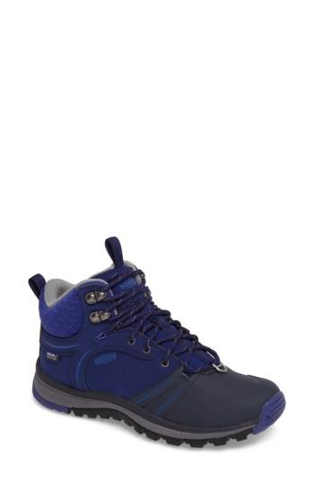Women's Keen Terradora Wintershell Waterproof Hiking Boot M - Blue