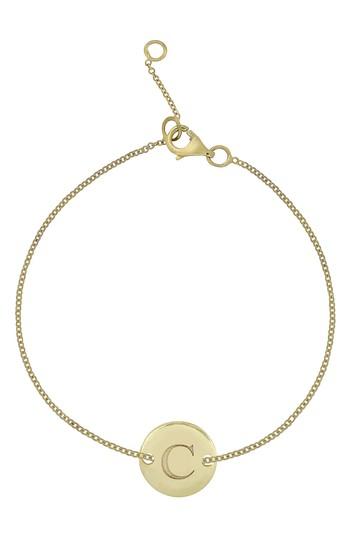 Women's Bony Levy 14k Gold Initial Bracelet (nordstrom Exclusive)