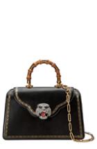 Gucci Thiara Medium Leather Top Handle Bag - Black