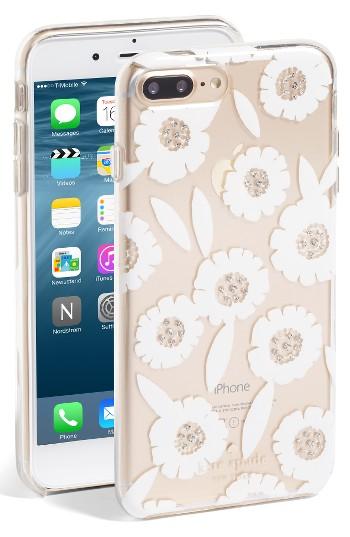 Kate Spade New York Jeweled Majorelle Iphone 7 Case - White