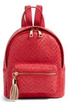 Bp. Woven Mini Backpack - Red