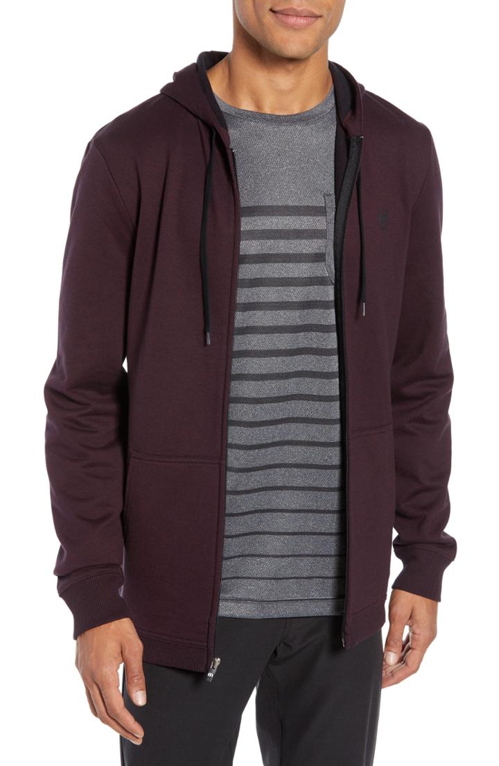Men's Travis Mathew Hayness Zip Hoodie - Red