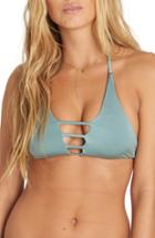 Women's Billabong Sol Searcher Bikini Top, Size D - Green