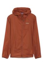 Men's Patagonia 'houdini' Slim Fit Water Repellent Hooded Jacket - Orange