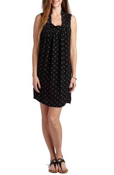 Women's Loyal Hana 'anya' Print Maternity/nursing Shift Dress - Black