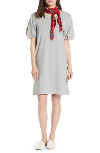 Women's Halogen Bubble Sleeve Dress - Grey