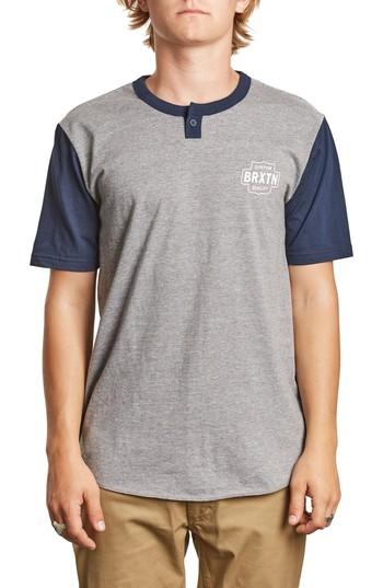Men's Brixton Garth Henley - Grey