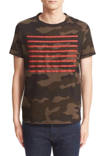 Men's Moncler Camo Stripe T-shirt