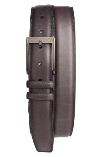 Men's Mezlan Tequila Leather Belt - Black