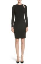 Women's Versace Collection Cutout Sheath Dress Us / 42 It - Black