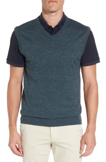 Men's Ag Valley V-neck Sweater Vest, Size - Green