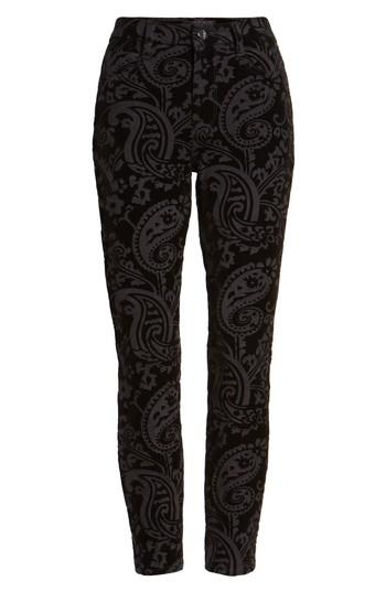 Women's Jen7 Paisley Velvet Ankle Skinny Jeans