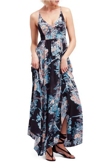 Women's Free People Through The Vine Maxi Dress - Black