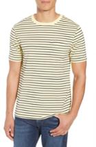 Men's Frame Striped Pocket T-shirt - Yellow