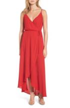 Women's Soprano Wrap Maxi Dress - Red