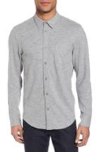 Men's Jason Scott Wilson Slim Fit Knit Sport Shirt - Grey