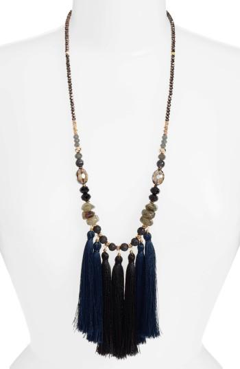 Women's Nakamol Design Long Multi Tassel Necklace