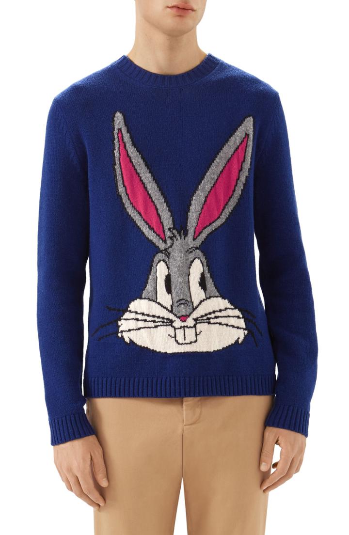 Men's Gucci Bugs Bunny Wool Sweater