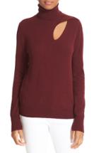 Women's A.l.c. Billy Cutout Wool & Cashmere Sweater - Burgundy