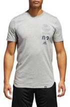 Men's Adidas 3-stripes Fit T-shirt, Size Small - Grey