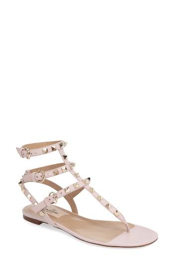 Women's Valentino Garavani 'rockstud' Sandal Us / 37eu - Pink