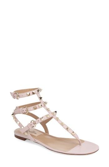 Women's Valentino Garavani 'rockstud' Sandal Us / 37eu - Pink