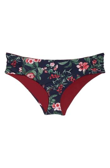 Women's Chelsea28 Sienna Reversible Hipster Bikini Bottoms, Size - Red