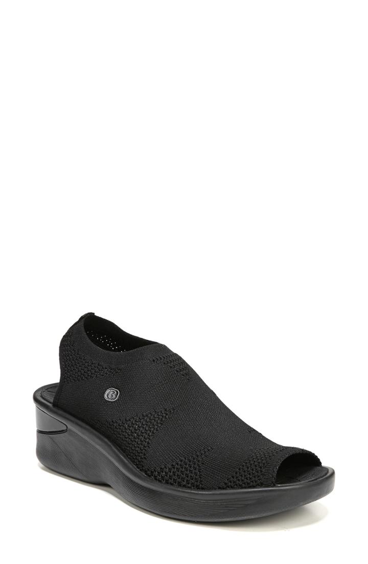 Women's Bzees Secret Peep Toe Knit Sneaker