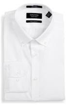 Men's Nordstrom Men's Shop Extra Trim Fit Non-iron Solid Dress Shirt .5 - 34/35 - White