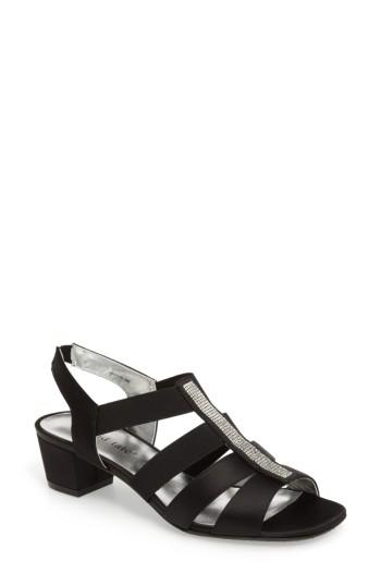 Women's David Tate Eve Embellished Sandal W - Black