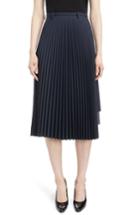 Women's Balenciaga Layered Plisse Pleat Skirt Us / 38 Fr - Black