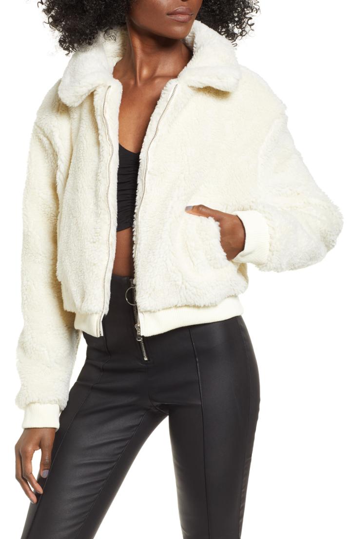 Women's Tiger Mist Teddy Jacket - White