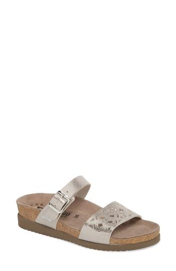 Women's Mephisto Hirena Slide Sandal M - Metallic