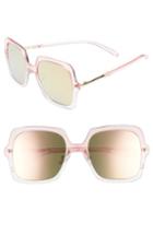 Women's Bp. Translucent Square Sunglasses - Crystal Pink