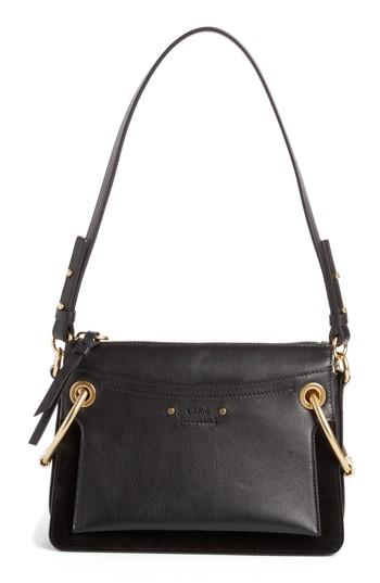 Chloe Small Roy Leather Shoulder Bag - Black