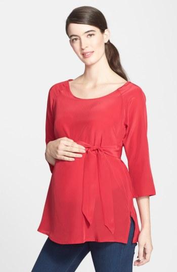 Women's Eva Alexander London Silk Maternity Tunic