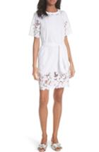 Women's La Vie Rebecca Taylor Embroidered Jersey Dress - White