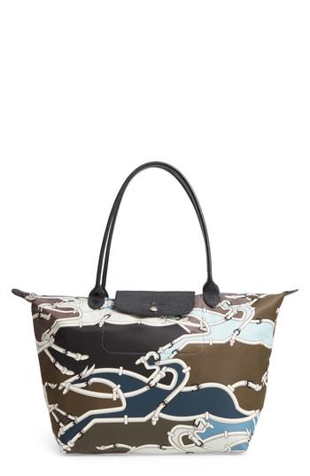 Longchamp Large Galop Shoulder Tote - Blue