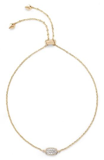 Women's Kendra Scott Millicent Diamond & Gold Bracelet