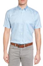Men's Peter Millar Crown Classic Fit Microcheck Sport Shirt